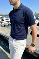 Surin Premium Pamuk Triko Polo Yaka Regular Fit Erkek Tişört - Livio Ferri