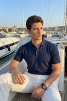 Surin Premium Pamuk Triko Polo Yaka Regular Fit Erkek Tişört - Livio Ferri