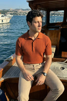 Tangi Premium Pamuk Slim Fit Polo Yaka Erkek Triko Tişört - Livio Ferri