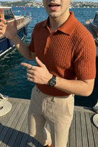 Tangi Premium Pamuk Slim Fit Polo Yaka Erkek Triko Tişört - Livio Ferri