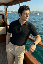 Tangi Premium Pamuk Slim Fit Polo Yaka Erkek Triko Tişört - Livio Ferri