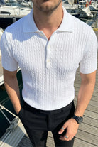 Tangi Premium Pamuk Slim Fit Polo Yaka Erkek Triko Tişört - Livio Ferri