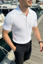 Tangi Premium Pamuk Slim Fit Polo Yaka Erkek Triko Tişört - Livio Ferri
