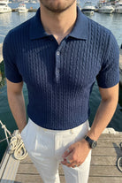 Tangi Premium Pamuk Slim Fit Polo Yaka Erkek Triko Tişört - Livio Ferri
