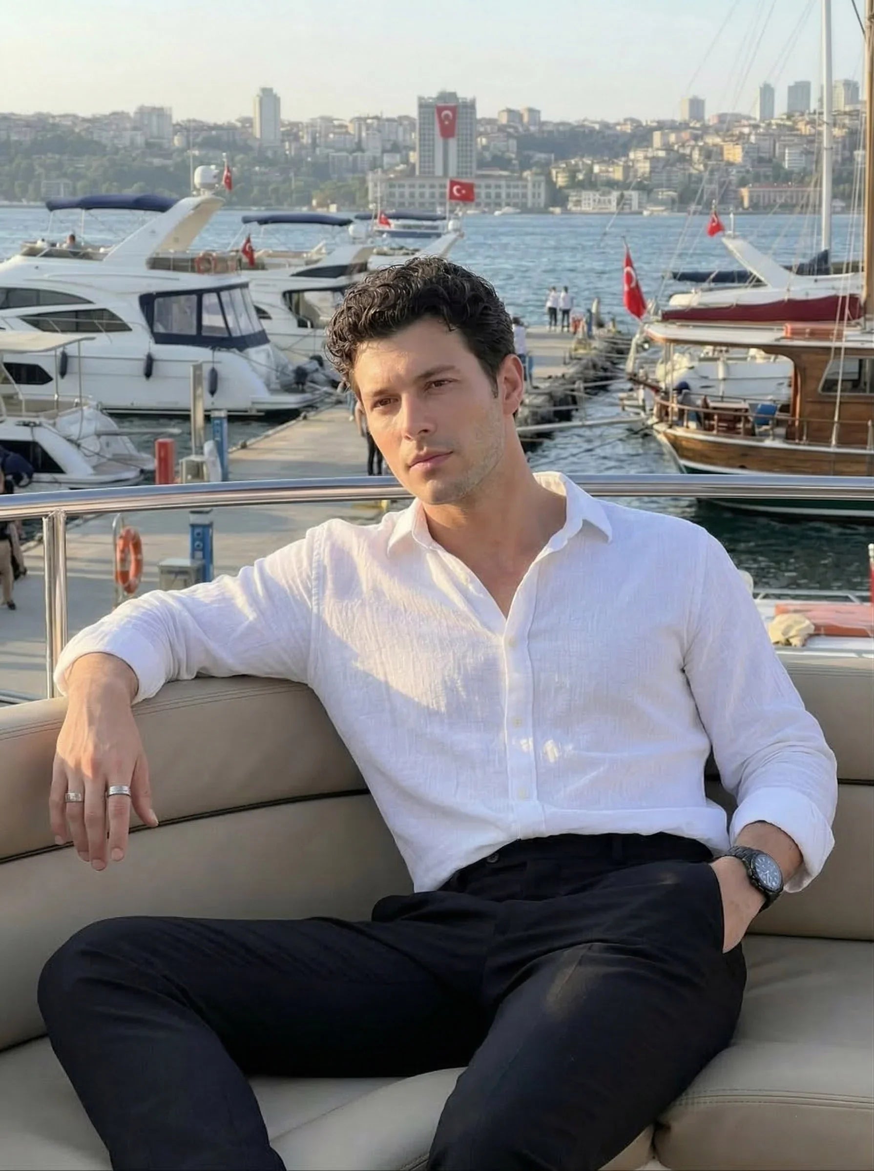Tap Erkek Oversize Pamuk Gömlek - Livio Ferri