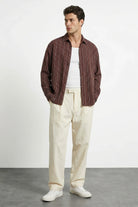 Tugur Erkek Çizgili Oversize Premium Gömlek Soft Touch Refined Comfort - Livio Ferri