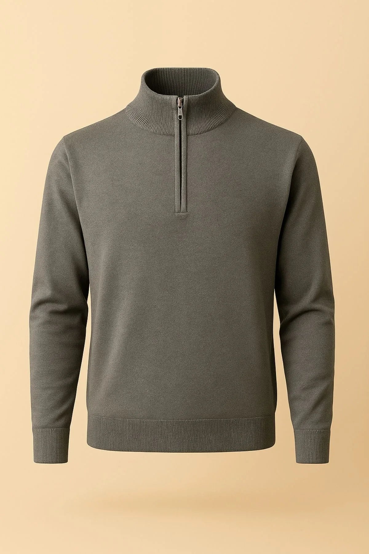 Yukon Erkek Yarım Fermuarlı Dik Yaka Erkek Triko