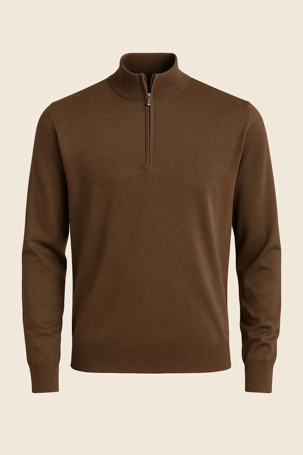 Yukon Erkek Yarım Fermuarlı Dik Yaka Erkek Triko