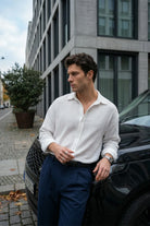 Yurin Erkek Premium Müslin %100 Pamuk Oversize Uzun Kollu Gömlek - Livio Ferri